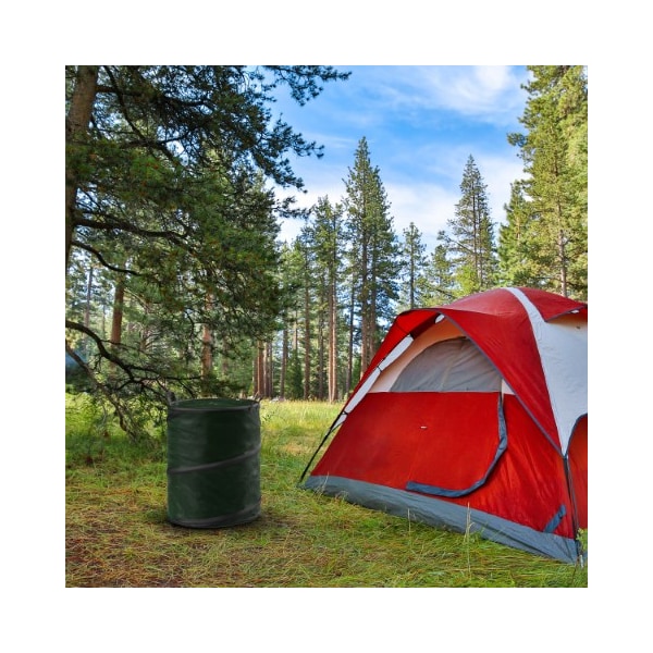 Leisure Sports Collapsible Trash Can, Pop Up 44 Gallon with Zippered Lid, Ideal for Camping Recycling RVs 516245OEE - main